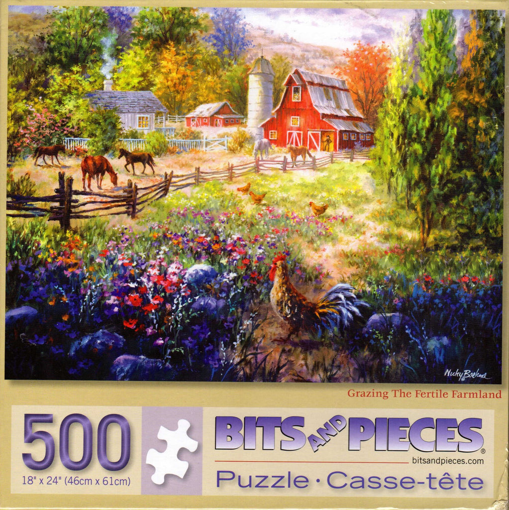 Grazing the Fertile Farmland 500 Piece Puzzle