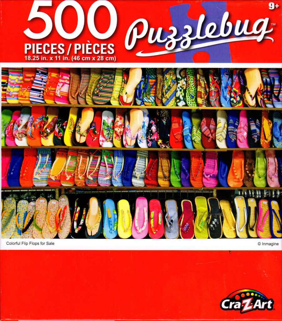 Puzzlebug 500 - Colorful Flip Flops for Sale