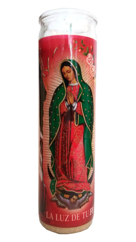 Our Lady of Guadalupe (Nuestra Senora de Guadalupe) Devotional Candle (La Luz de Tu Fe)