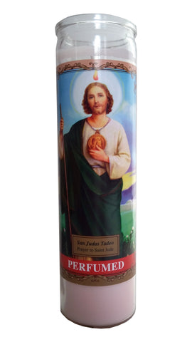 Prayer to Saint Jude (San Judas Tadeo) Perfumed Devotional Light Pink Candle