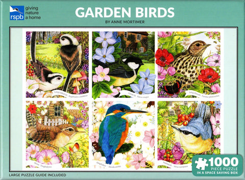 Otter House 1000 Piece Puzzle - Garden Birds