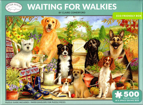 Otter House 500 Piece Puzzle - Waiting for Walkies