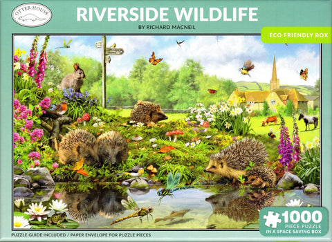 Otter House 1000 Piece Puzzle - Riverside Wildlife