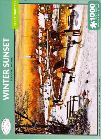 Otter House 1000 Piece Puzzle - Winter Sunset