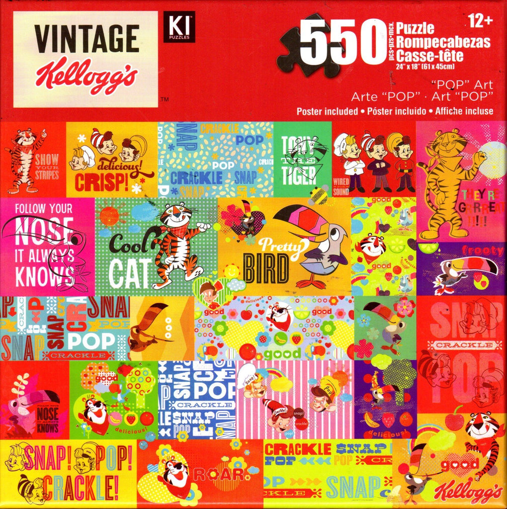 Vintage Kellogg's "Pop" Art 550 Piece Puzzle