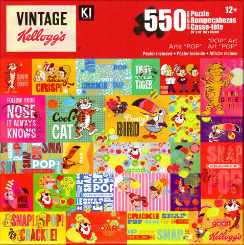 Vintage Kellogg's "Pop" Art 550 Piece Puzzle