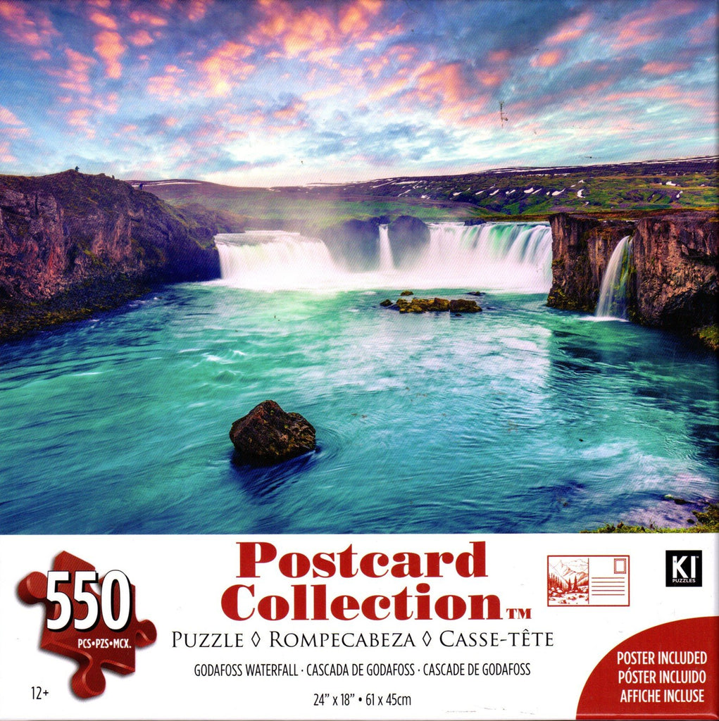 Godafoss Waterfall 550 Piece Puzzle