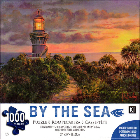 Sea Rocks Sunset 1000 Piece Puzzle