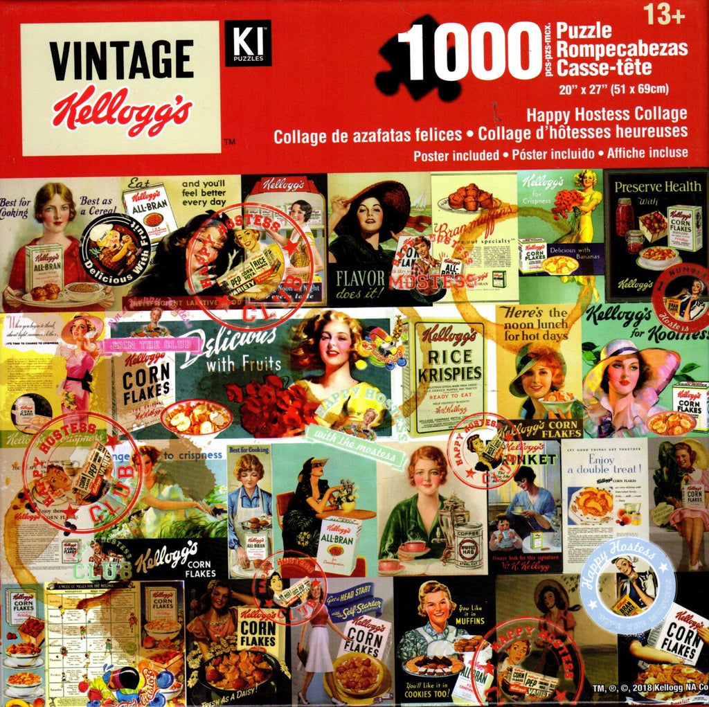 Kellogg's Happy Hostess Collage 1000 Piece Puzzle