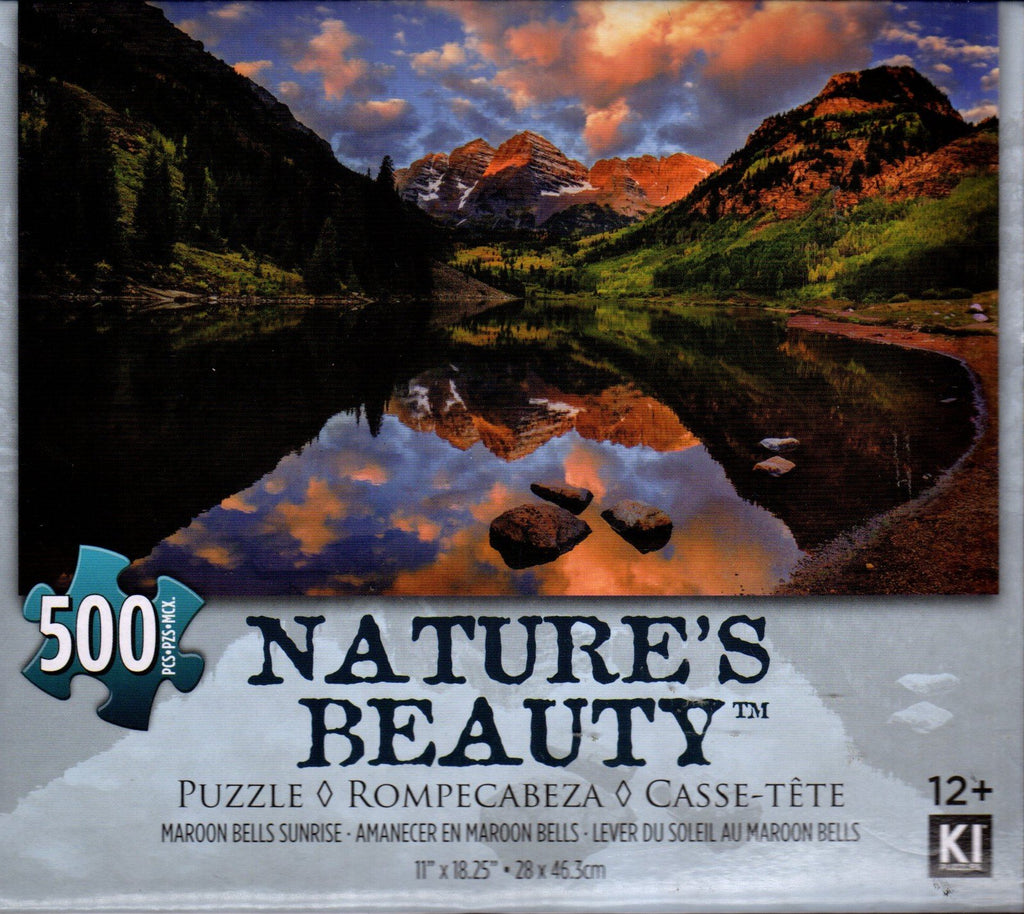 Maroon Bells Sunrise 500 Piece Puzzle