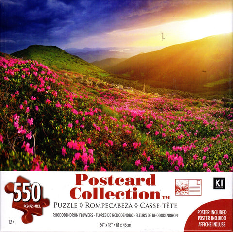 Rhododendron Flowers 550 Piece Puzzle
