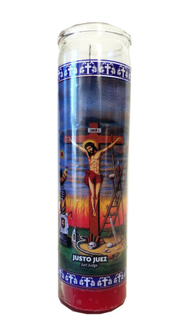 Just Judge (Justo Juez) Devotional Red Candle