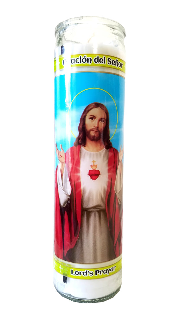 Lord's Prayer (Oracion del Senor) Devotional Candle