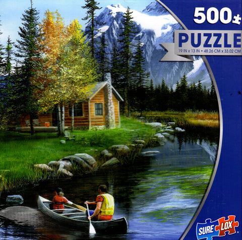 Mountain Canoe by Kevin Daniel 500 Piece Puzzle