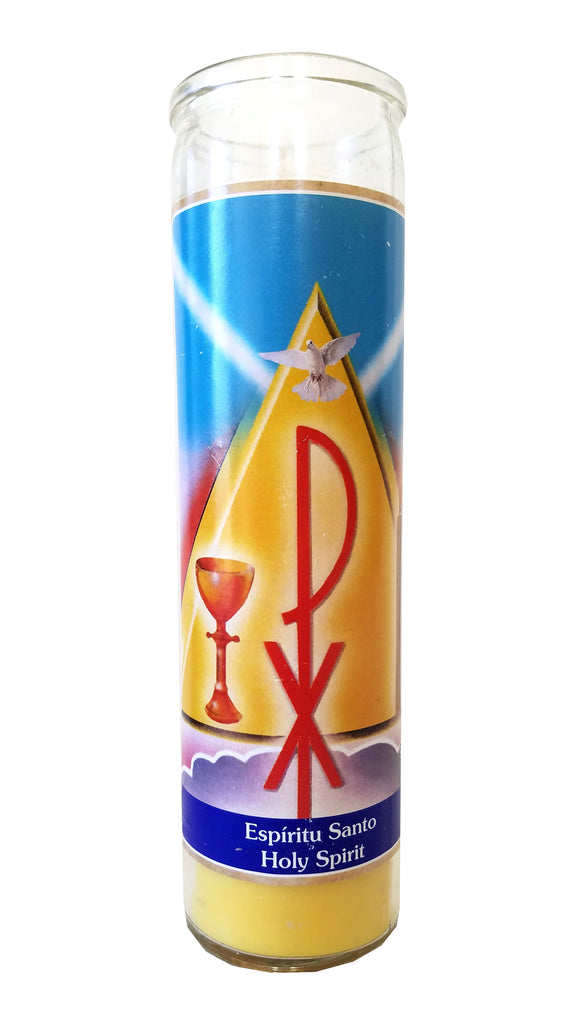 Holy Spirit (Espiritu Santo) Yellow Devotional Candle