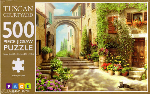 Tuscan Courtyard 500 Piece Puzzle