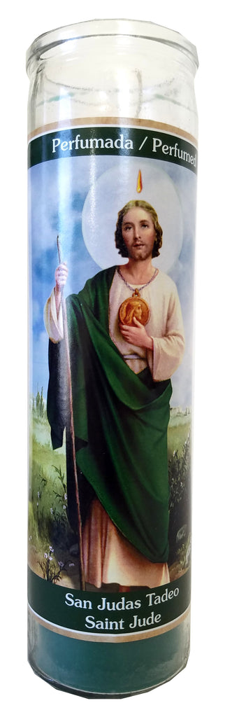 Saint Jude (San Judas Tadeo) Green Perfumed Devotional Candle