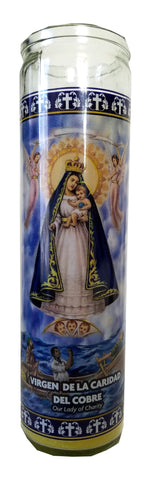 Our Lady of Charity (Virgen de la Caridad) Yellow Devotional Candle