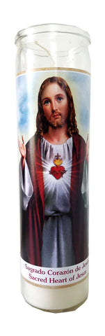 Sacred Heart of Jesus (Sagrado Corazon De Jesus) Devotional Candle