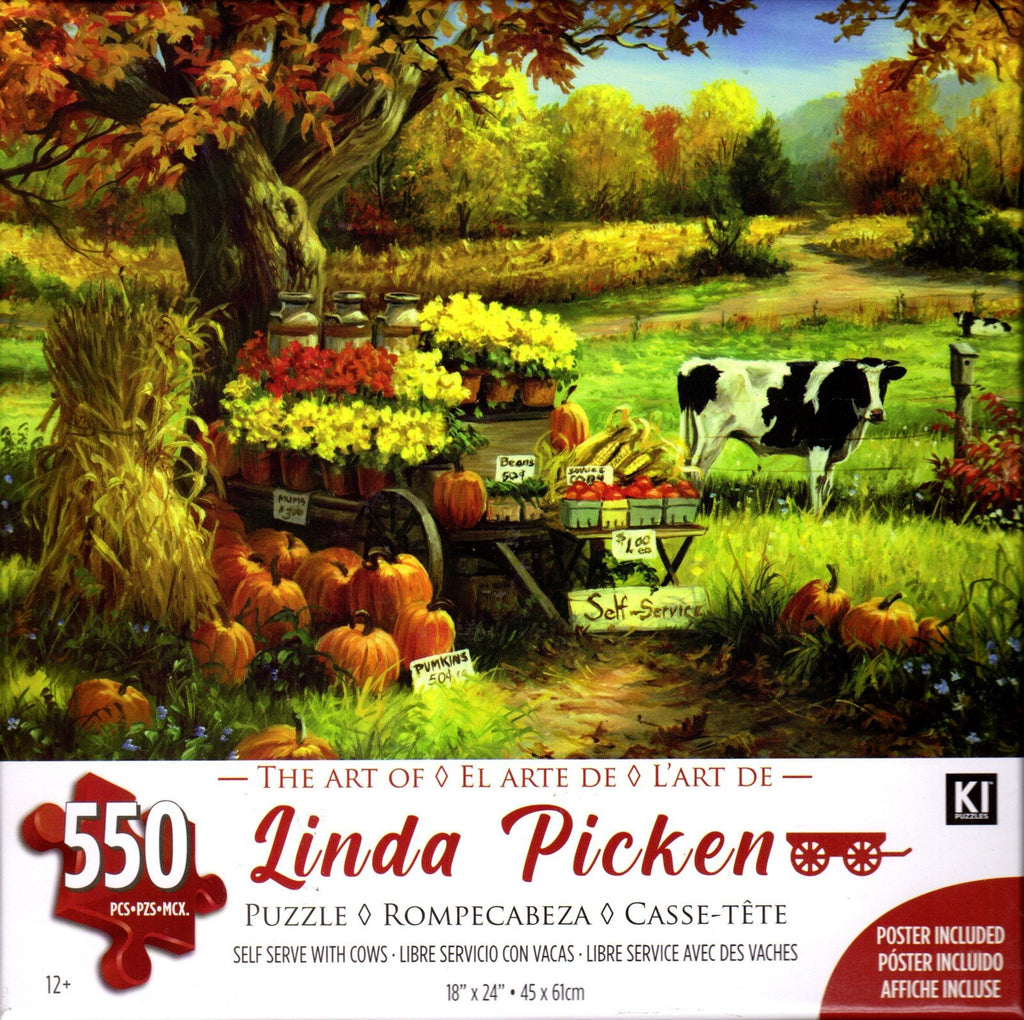 Self Serv with Cows 550 Piece Puzzle