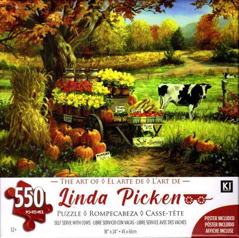 Self Serv with Cows 550 Piece Puzzle
