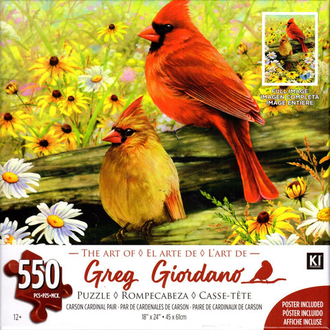 Carson Cardinal Pair 550 Piece Puzzle