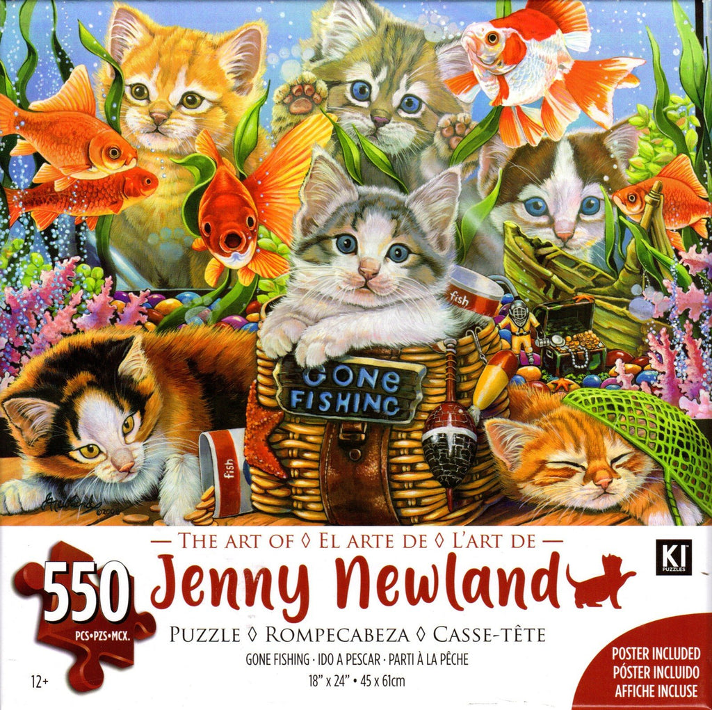 Gone Fishing By Jenny Newland 550 Piece Puzzle