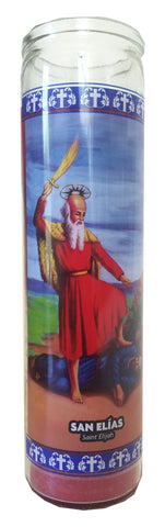 Saint Elijah (San Elias) Red Devotional Candle