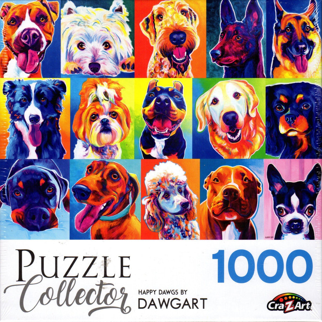 Puzzle Collector 1000 Piece Puzzle - Happy Dawgs