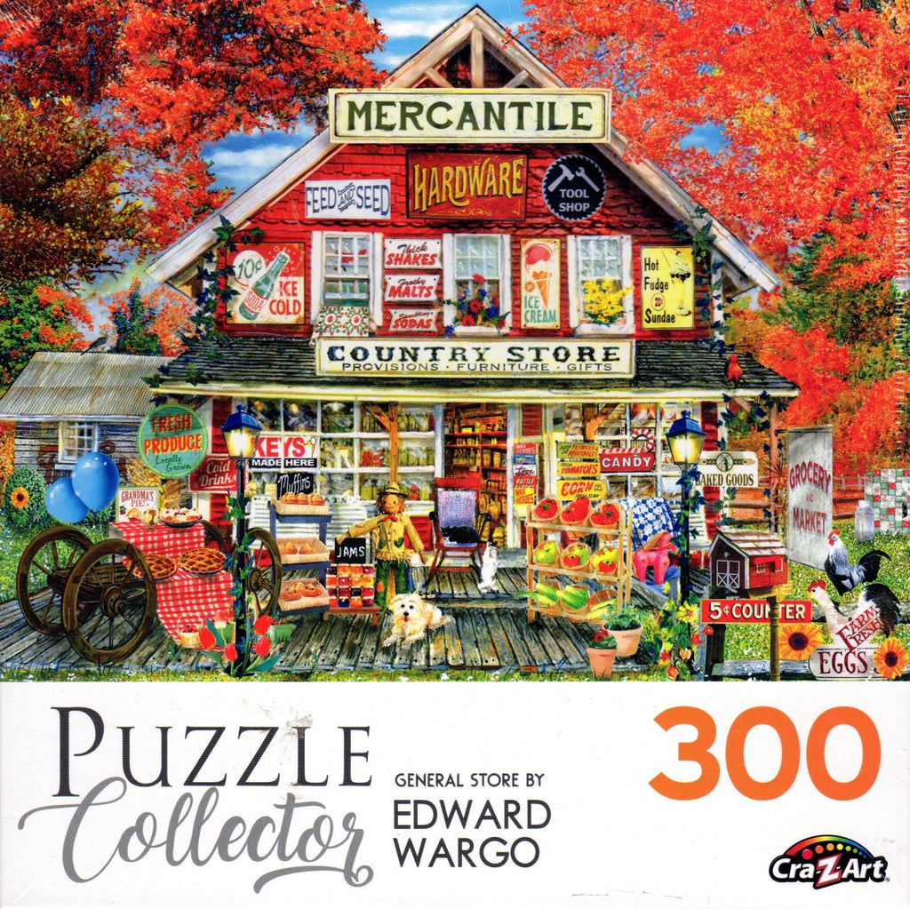 Puzzle Collector 300 Piece Puzzle - General Store by Edward Wargo