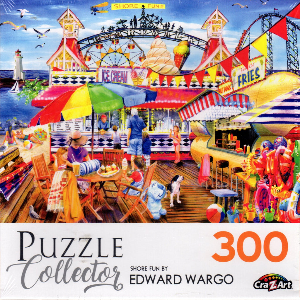 Puzzle Collector 300 Piece Puzzle - Shore Fun by Edward Wargo