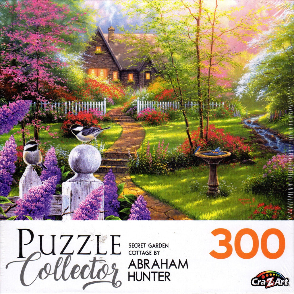 Puzzle Collector 300 Piece Puzzle - Secret Garden Cottage by Abraham Hunter
