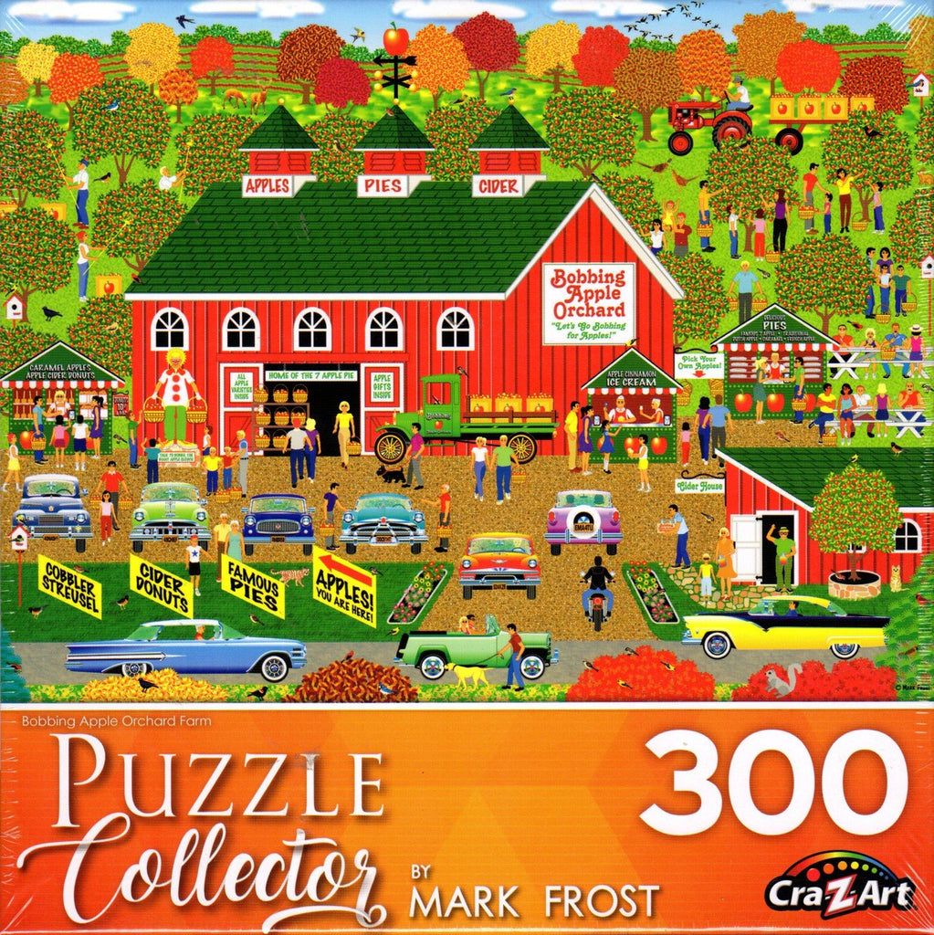 Puzzle Collector 300 Piece Puzzle - Bobbing Apple Orchard Farm by Mark Frost