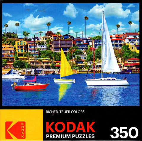 Kodak - Recreational Sailboats on Newport Bay 350 Piece Puzzle