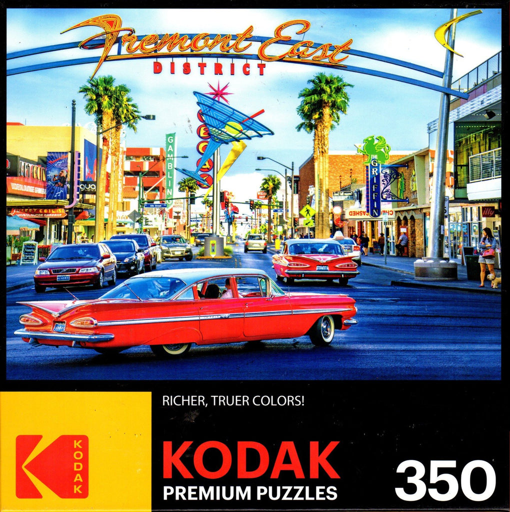 Kodak - Downtown Freemont Las Vegas Nevada by Susanne Kremer 350 Piece Puzzle