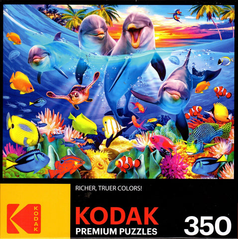 Kodak - Playful Dolphins by Howard Robinson 350 Piece Puzzle