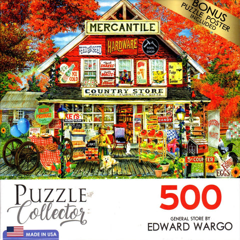 Puzzle Collector 500 Piece Puzzle - General Store by Edward Wargo