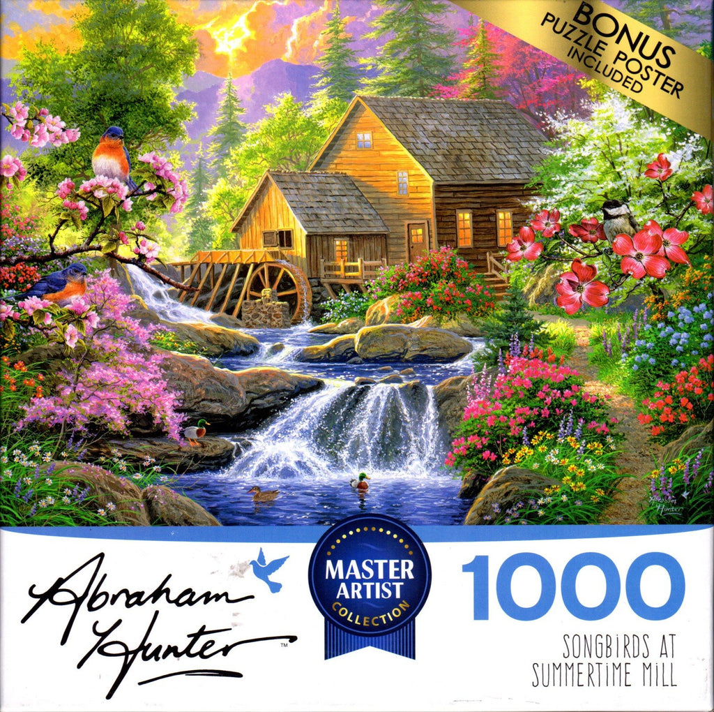 Songbirds at Summertime Mill by Abraham Hunter 1000 Piece Puzzle