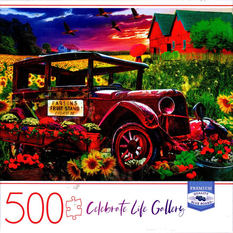 Country Market Painting 500 Piece Puzzle