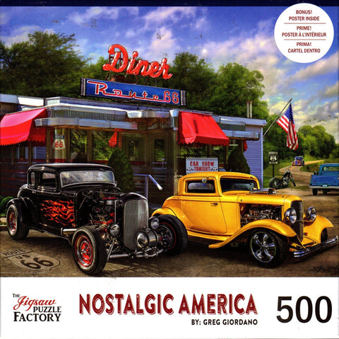 American Diner 500 Piece Puzzle