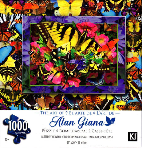 Butterfly Heaven I by Alan Giana 1000 Piece Puzzle