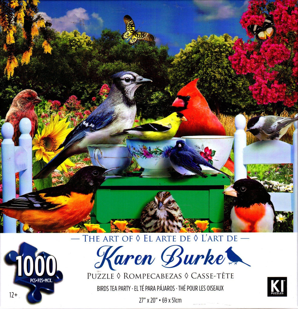 Birds Tea Party by Karen Burke 1000 Piece Puzzle