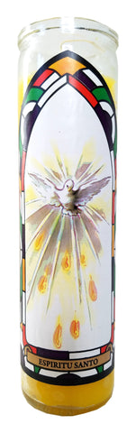 Holy Spirit (Espiritu Santo) Yellow Devotional Candle