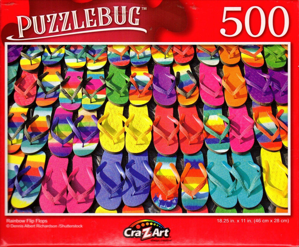 Puzzlebug 500 - Rainbow Flip Flops