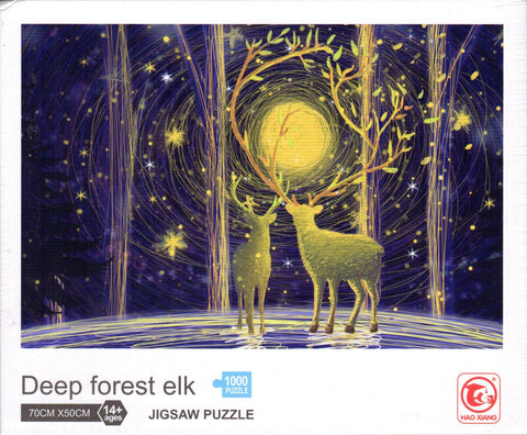 Deep Forest Elk 1000 Piece Puzzle