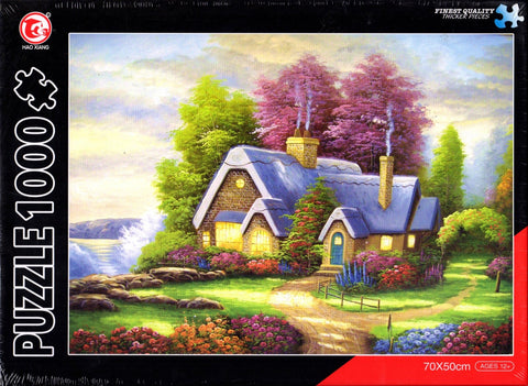 Village House Landscape 1000 Piece Puzzle
