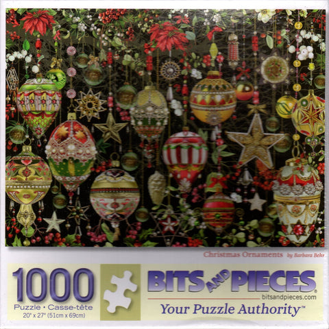 Christmas Ornaments by Barbara Behr 1000 Piece Puzzle