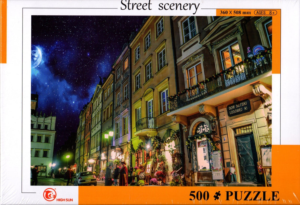 Night On The Town 500 Piece Puzzle