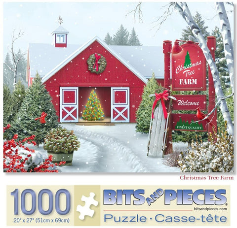 Christmas Tree Farm by Alan Giana 1000 Piece Puzzle