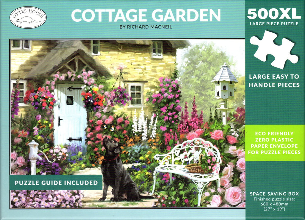 Otter House 500 XL Piece Puzzle - Cottage Garden